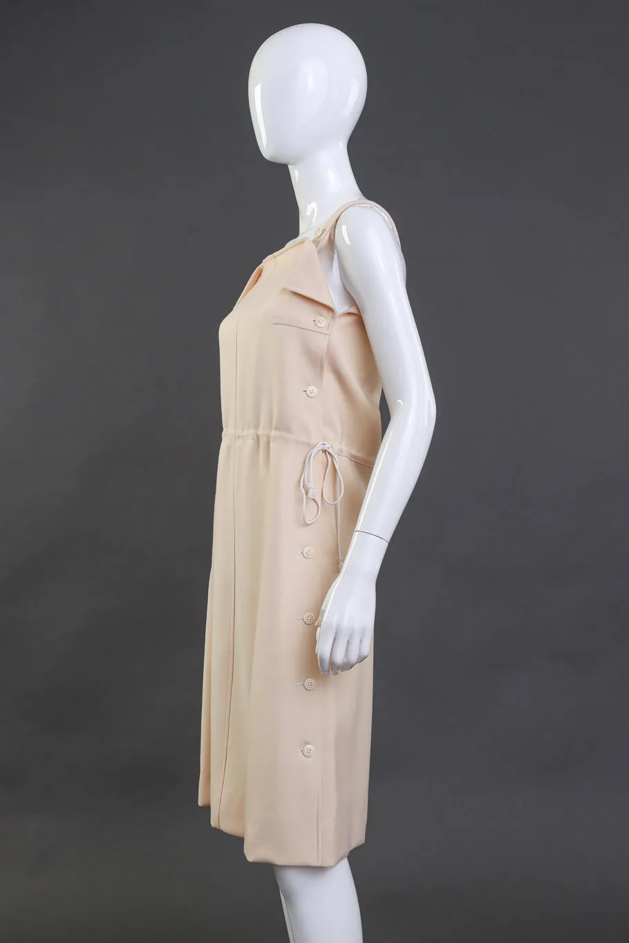 Buttercream Pinafore Wool Dress