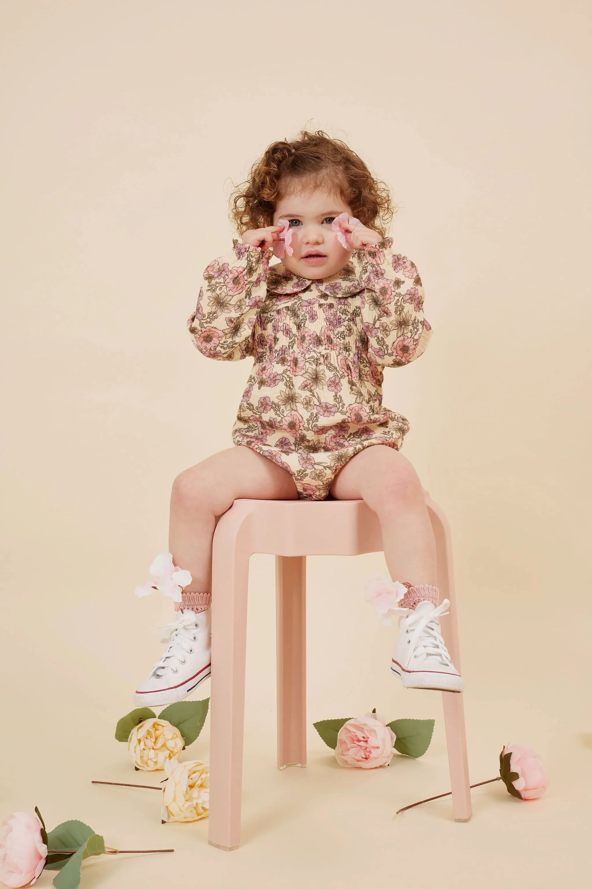 Buttercup Baby Collared Romper