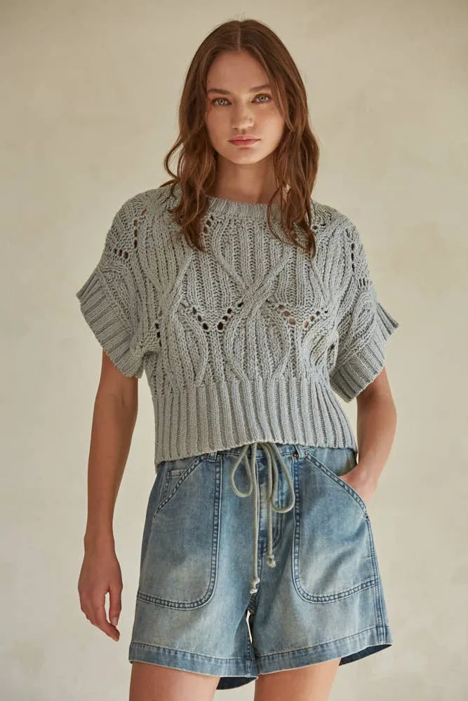 By Together CALI CROCHET TOP
