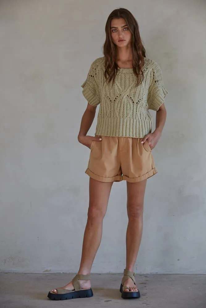 By Together CALI CROCHET TOP