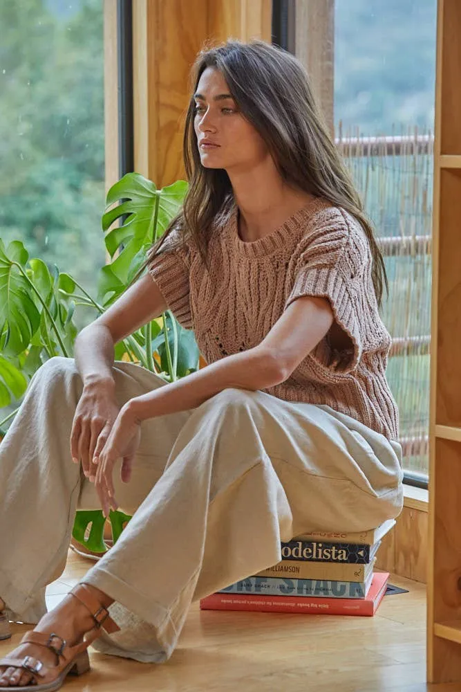 By Together CALI CROCHET TOP