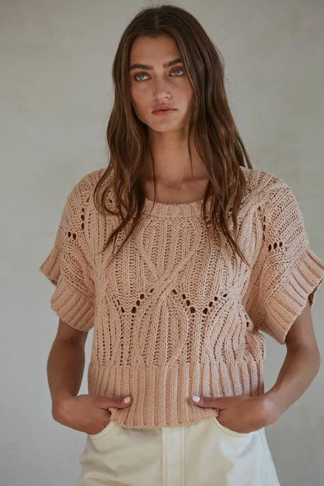 By Together CALI CROCHET TOP