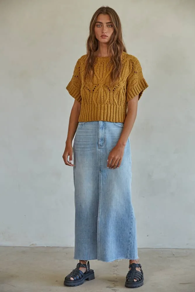 By Together CALI CROCHET TOP