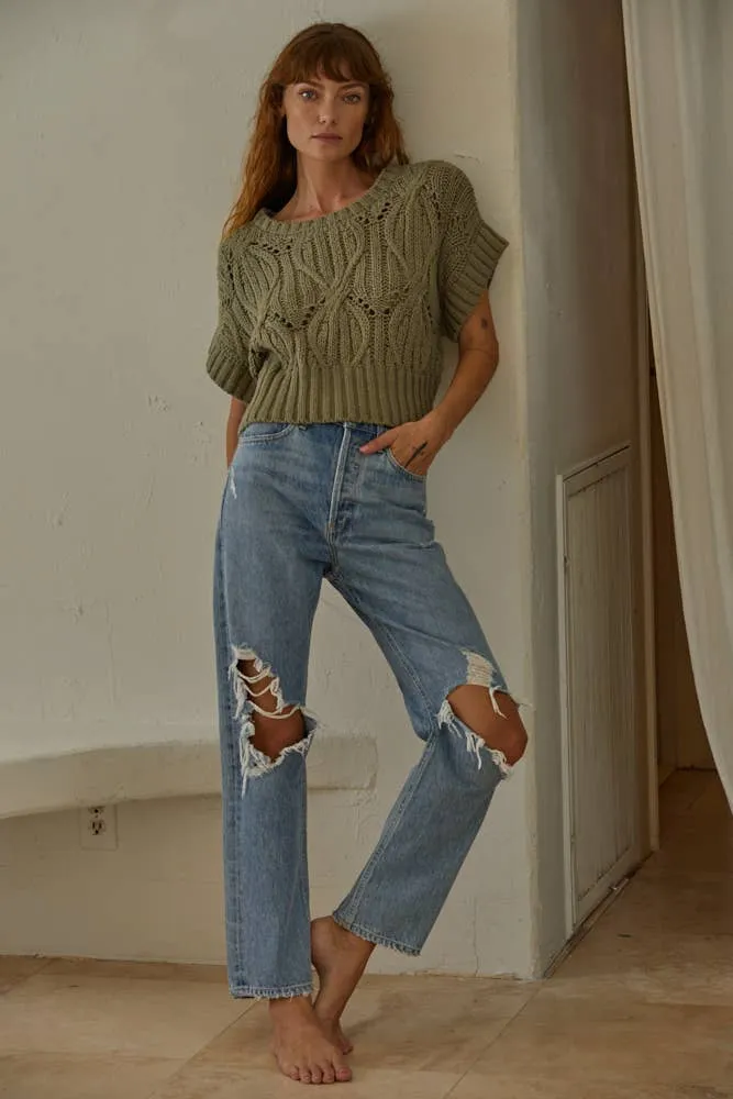 By Together CALI CROCHET TOP