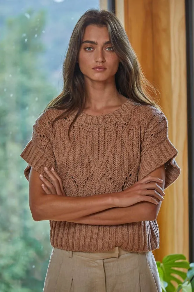 By Together CALI CROCHET TOP