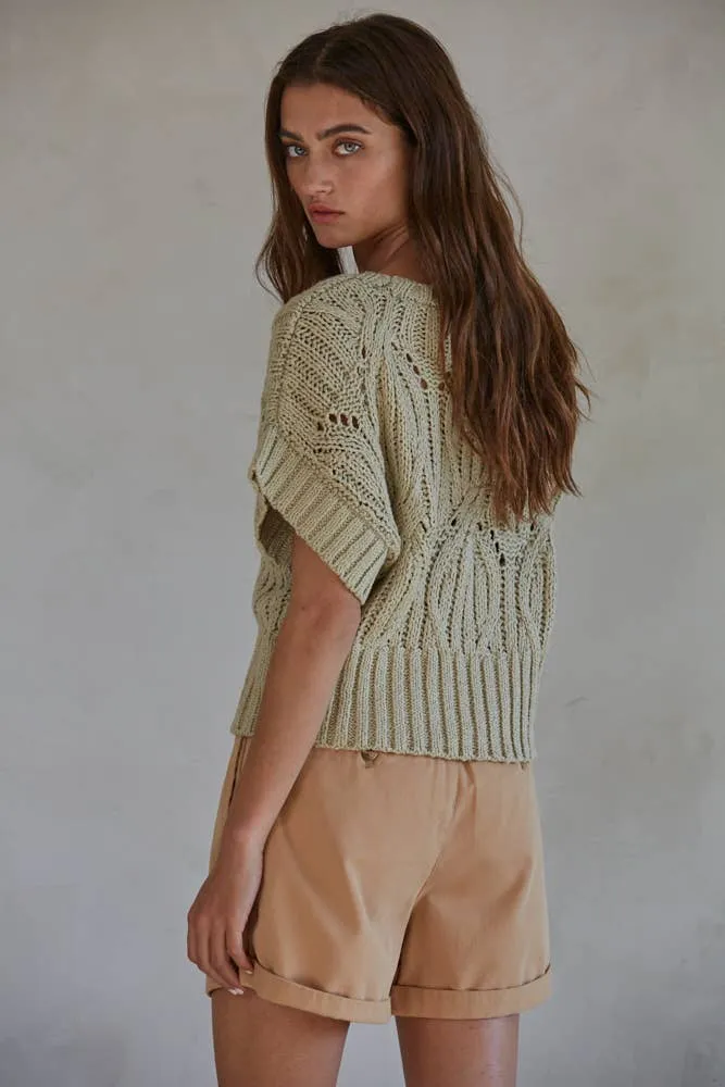 By Together CALI CROCHET TOP