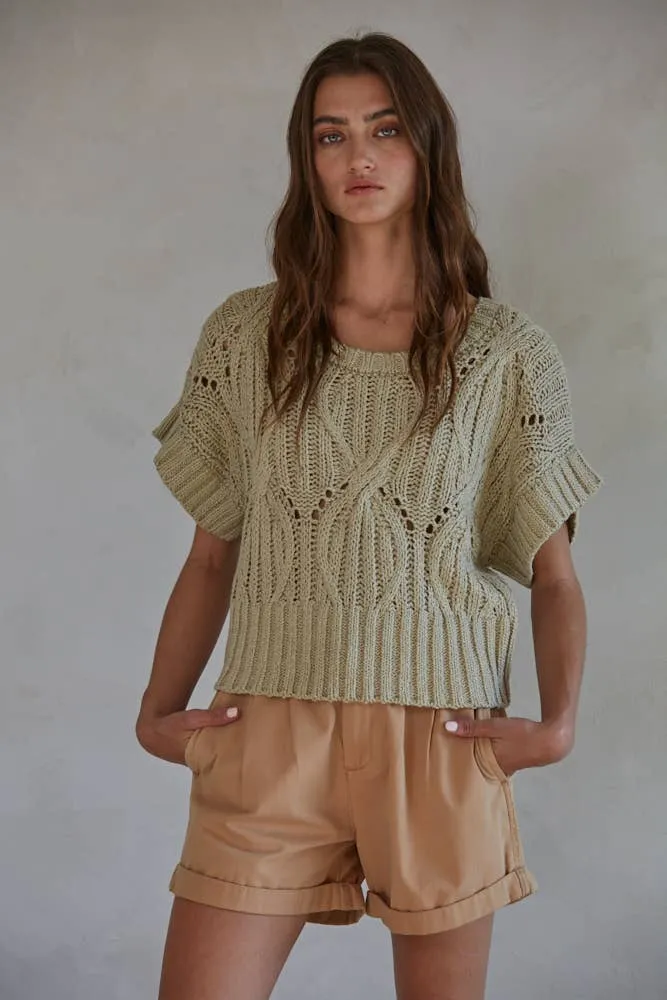 By Together CALI CROCHET TOP