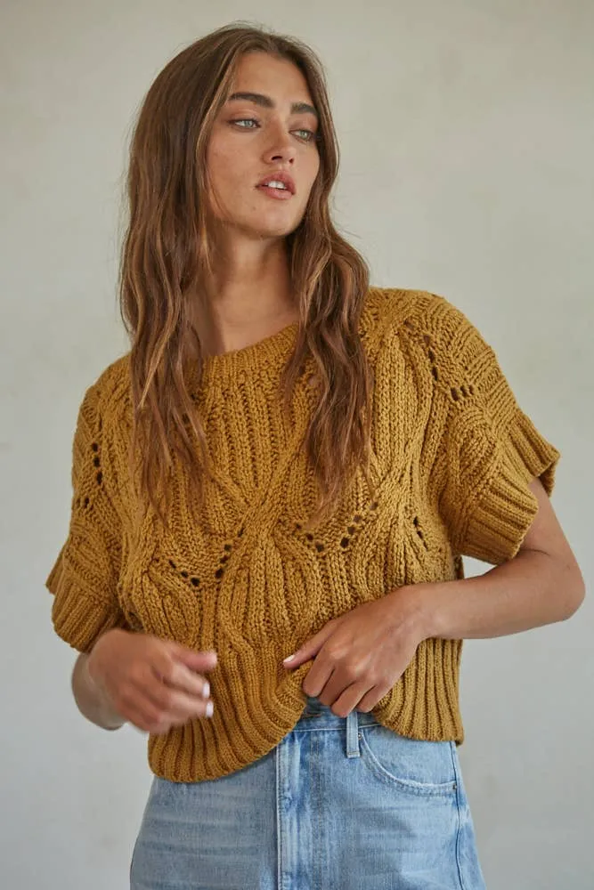 By Together CALI CROCHET TOP