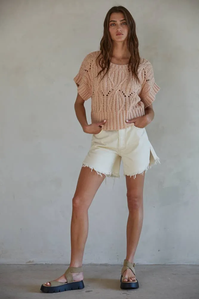 By Together CALI CROCHET TOP