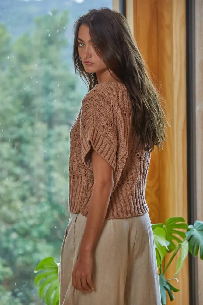 By Together CALI CROCHET TOP