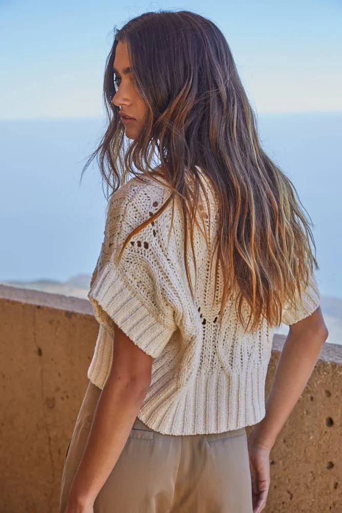 By Together CALI CROCHET TOP