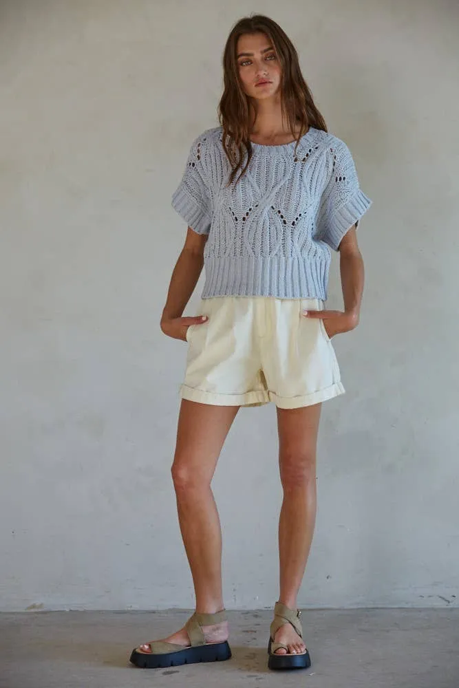 By Together CALI CROCHET TOP