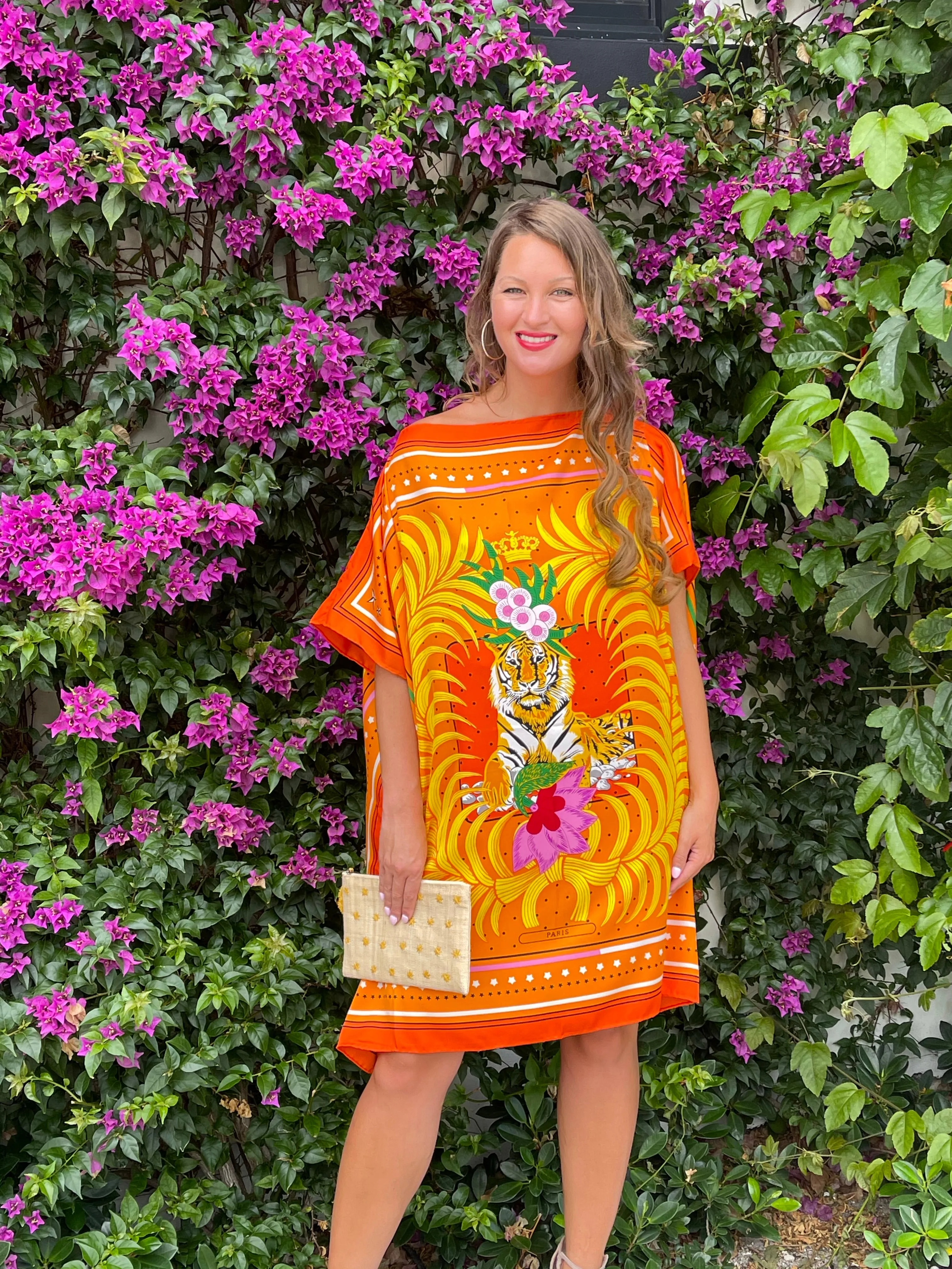 Caftan Orange Lion