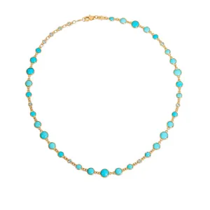 Capri Blue Bazel Necklace