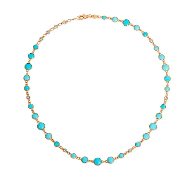 Capri Blue Bazel Necklace