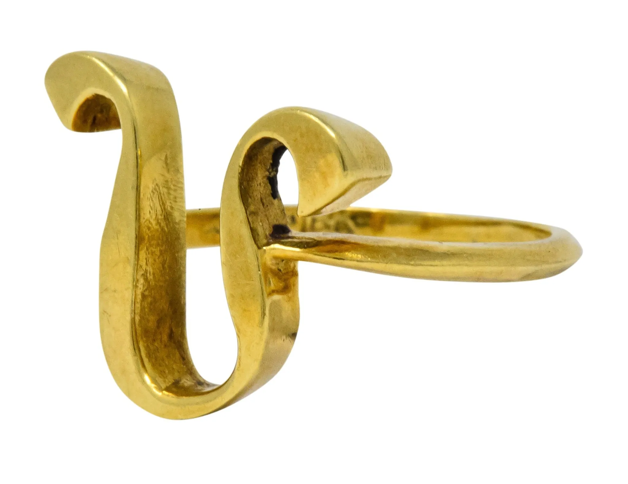 Cartier Vintage 18 Karat Gold Leo Zodiac Ring