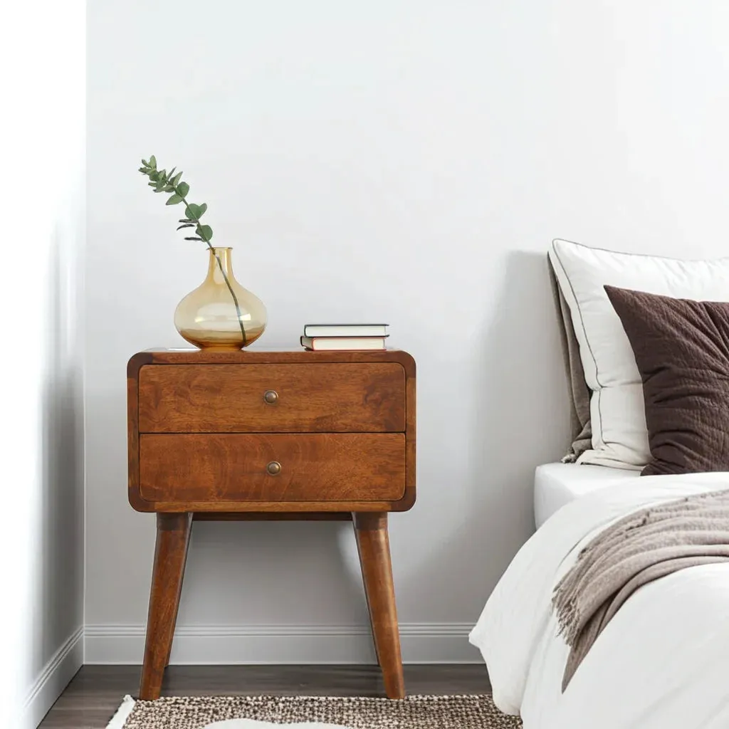 CENTURY Solid Wood Bedside Table
