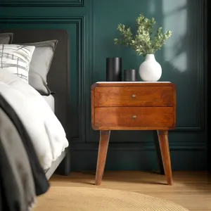 CENTURY Solid Wood Bedside Table