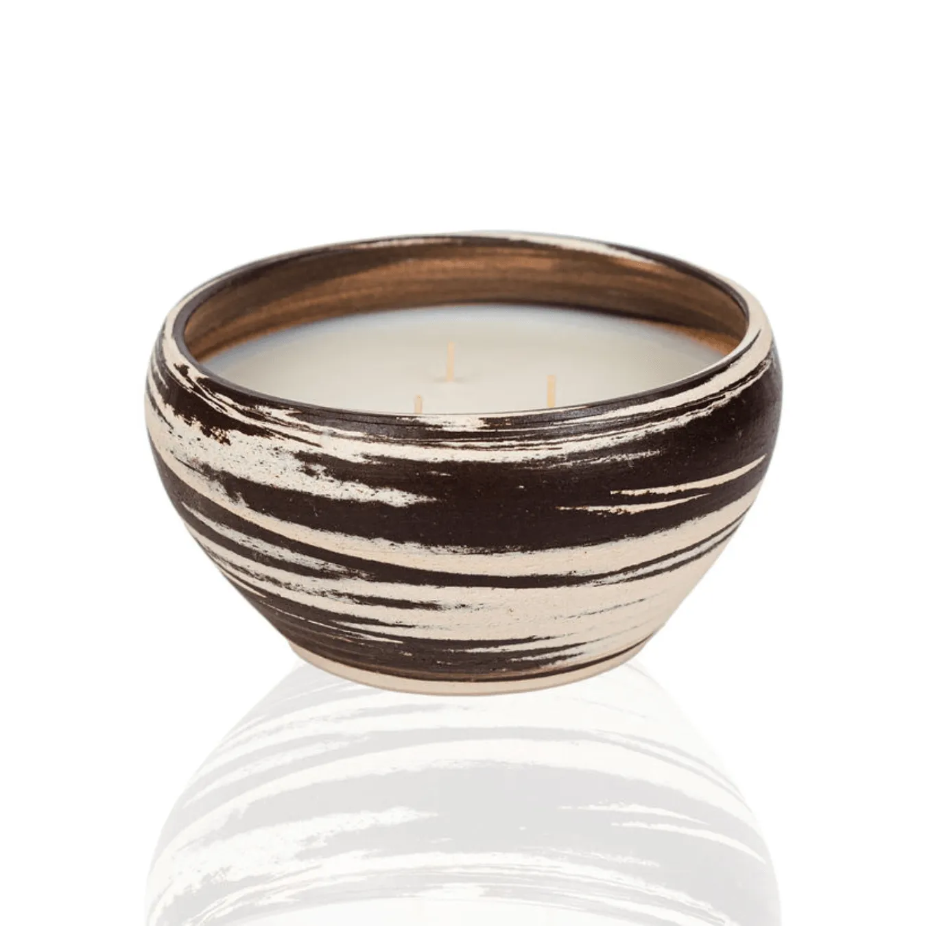 Ceramic Candle Multi Color, Black & White