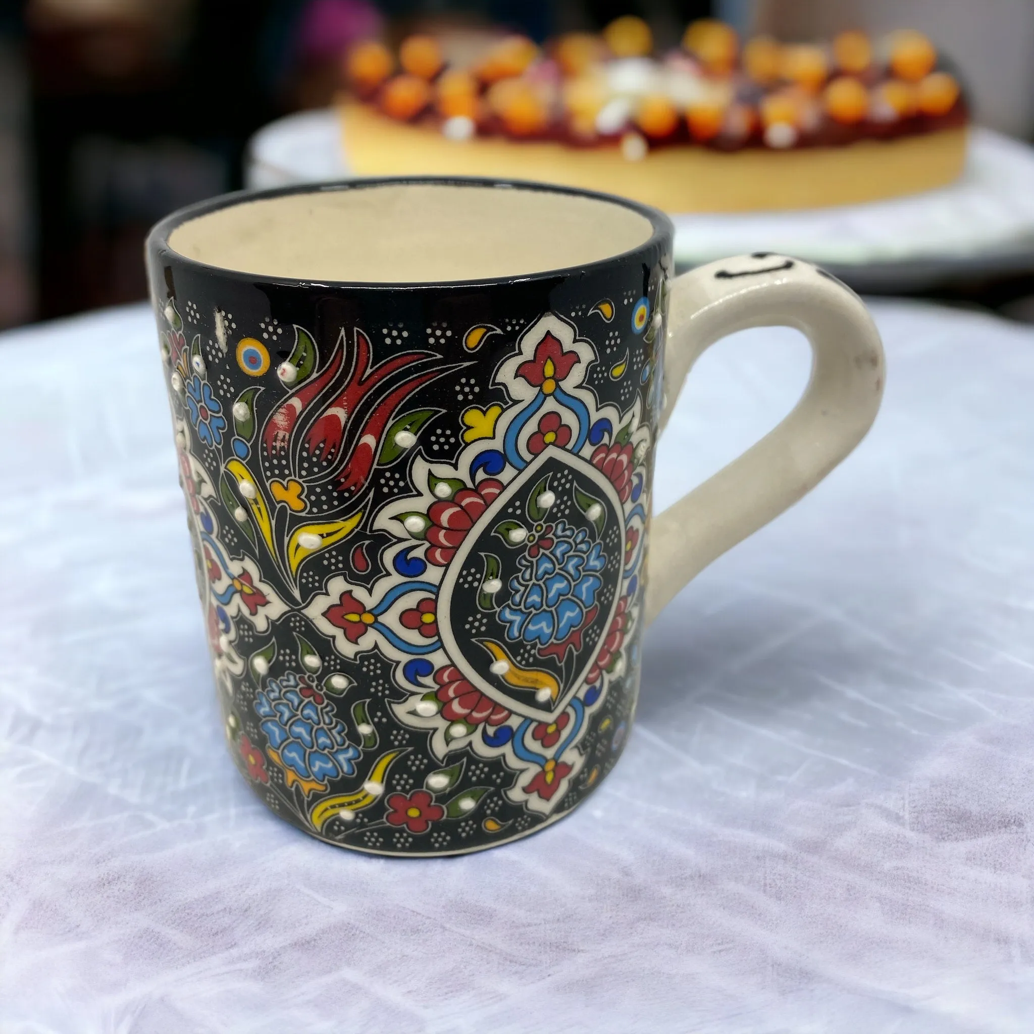 Ceramic Mug Tulip Scarlet Blue 8cm