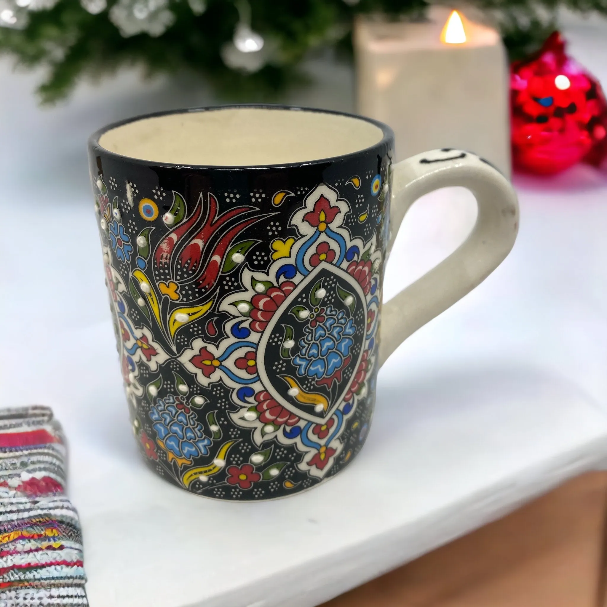 Ceramic Mug Tulip Scarlet Blue 8cm