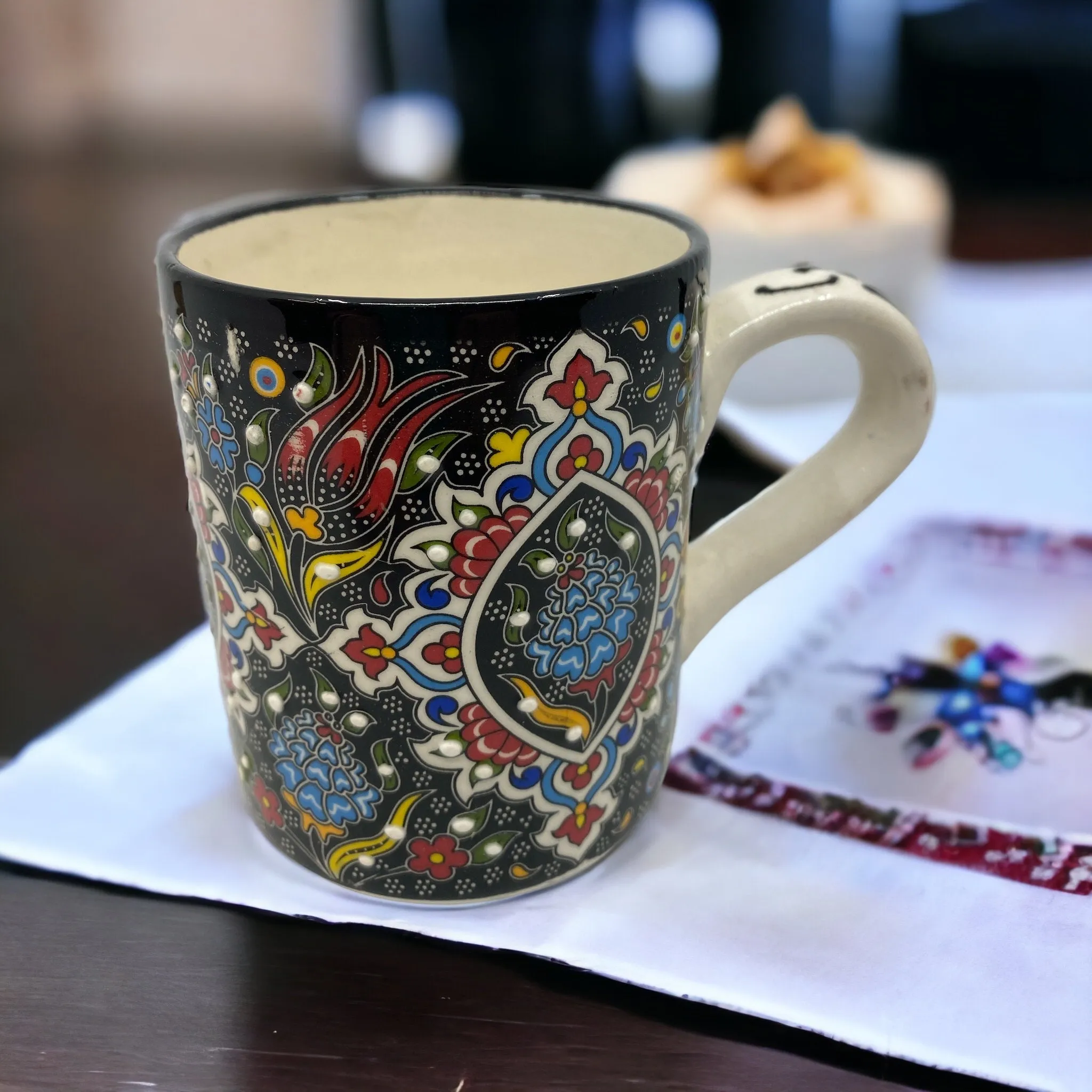 Ceramic Mug Tulip Scarlet Blue 8cm