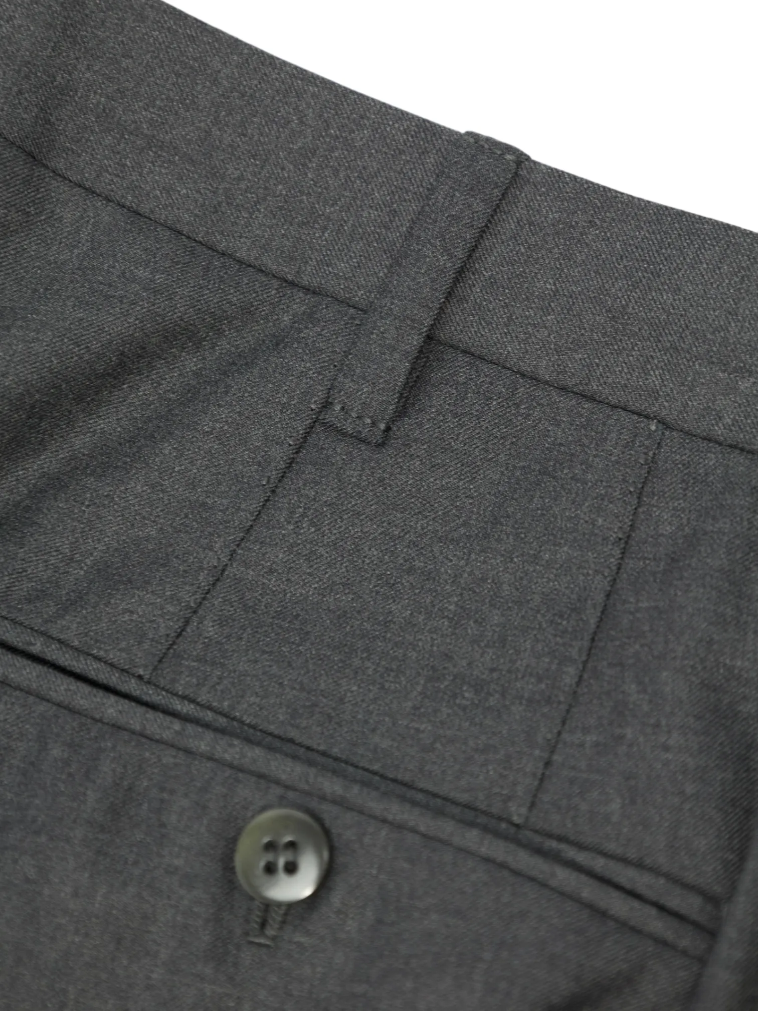 Cesare Attolini Anthracite Super 160's & Cashmere Sartorial Trousers