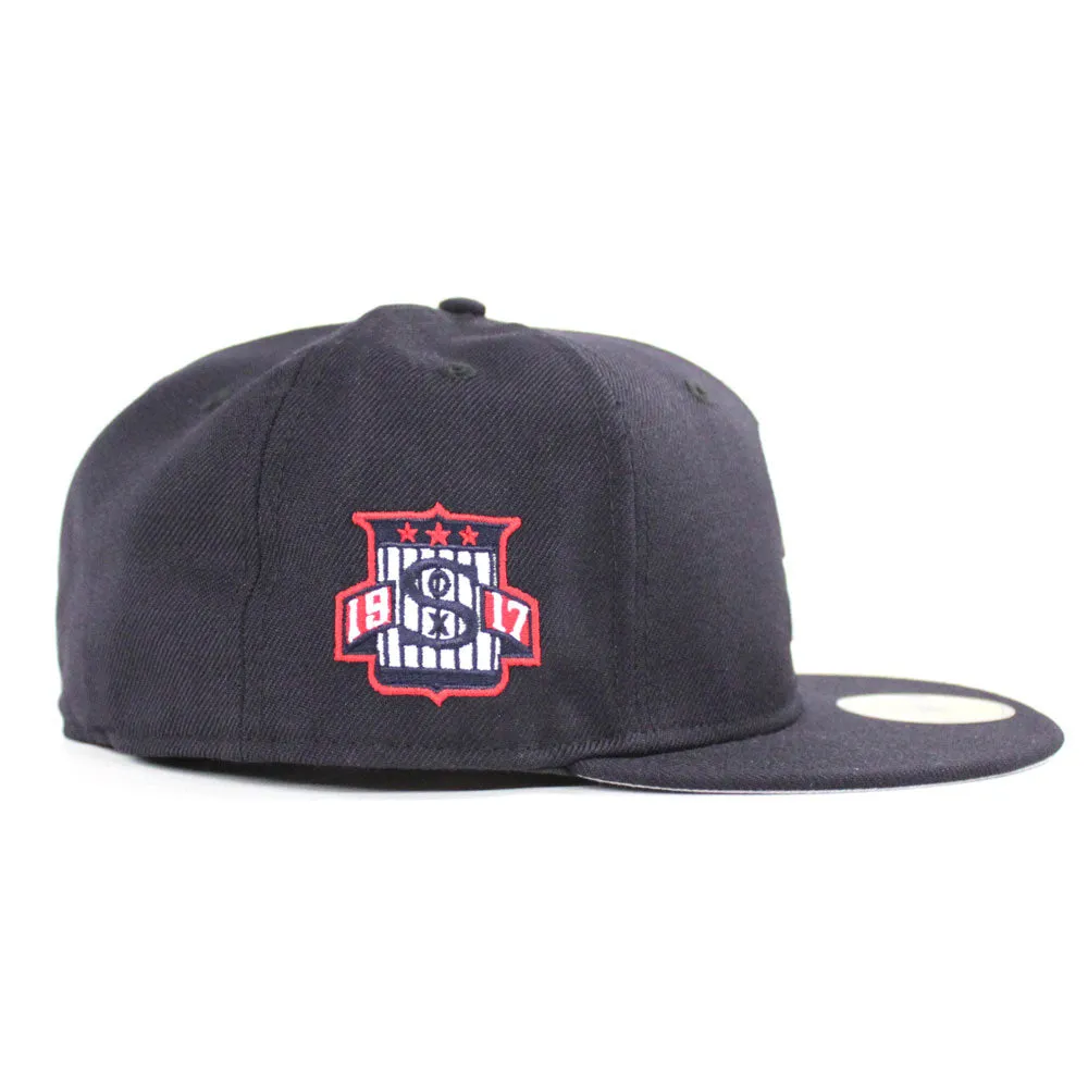 Chicago White Sox 1917 New Era 59Fifty Fitted Hat (Ver2 Navy Gray Under Brim)