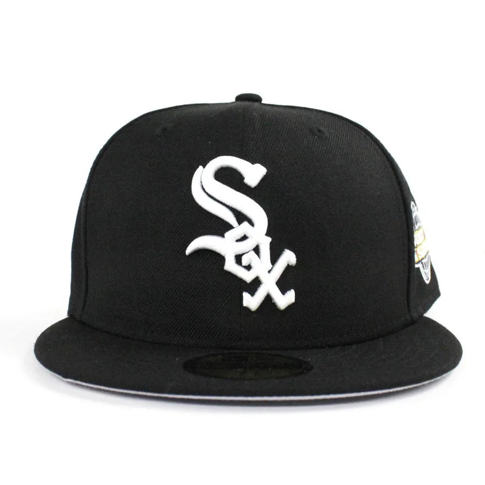 Chicago White Sox 2005 WORLD SERIES New Era Fitted 59Fifty Hats (BLACK GRAY UNDER BRIM)