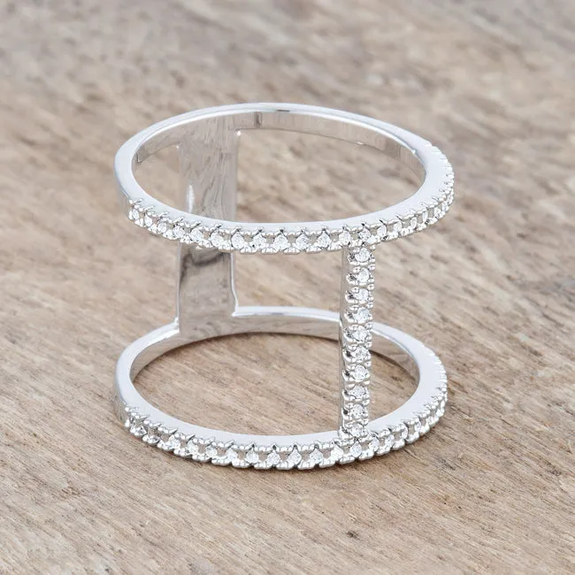 Christina CZ Contemporary Wide Band Ring | .3ct