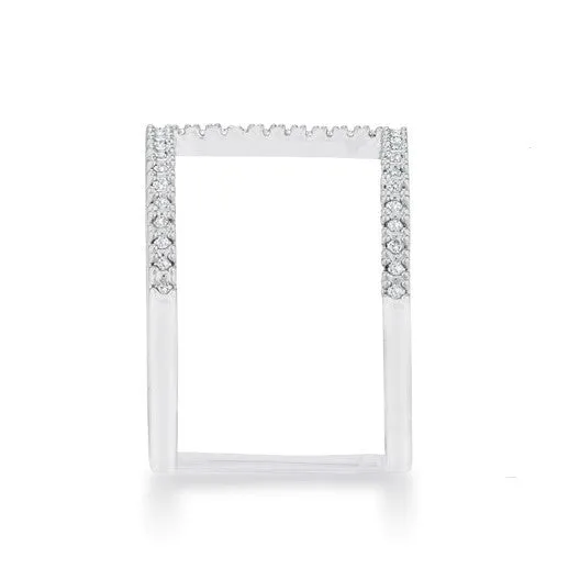 Christina CZ Contemporary Wide Band Ring | .3ct
