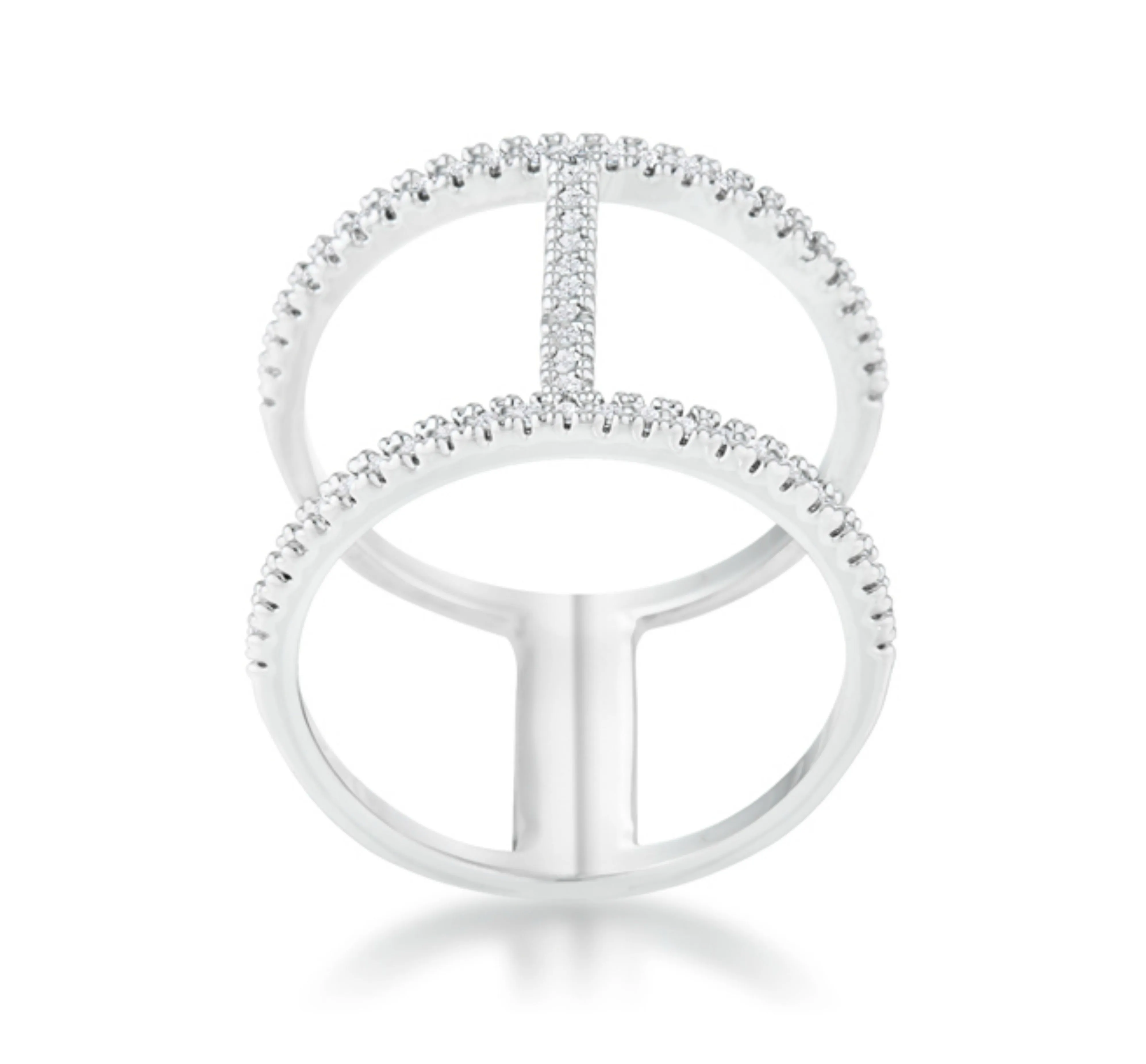 Christina CZ Contemporary Wide Band Ring | .3ct