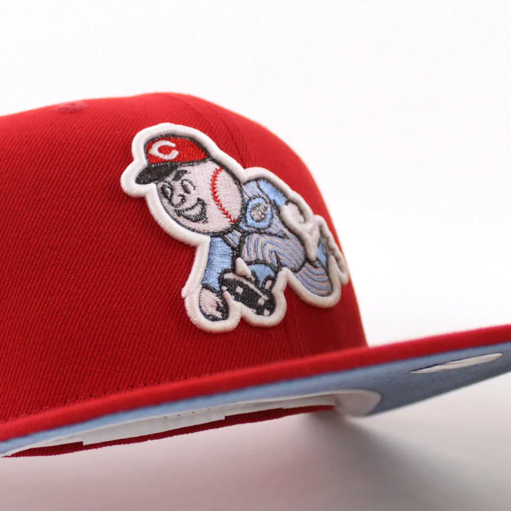 Cincinnati Reds 1970 All-Star Game Retro New Era 59Fifty Fitted Hat (GITD Red Sky Blue Under Brim)