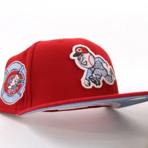 Cincinnati Reds 1970 All-Star Game Retro New Era 59Fifty Fitted Hat (GITD Red Sky Blue Under Brim)