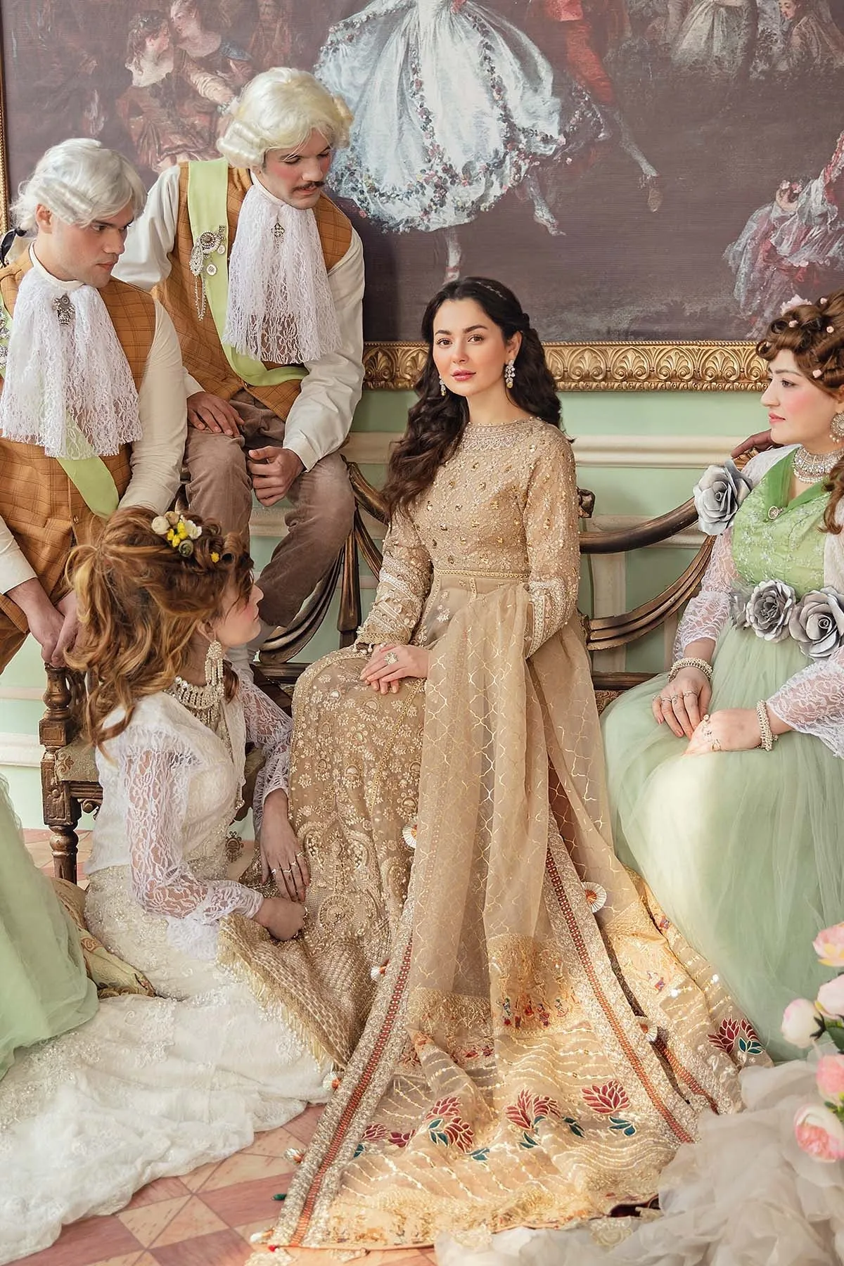 CINDERALLA NL-28 | Nureh The Secret Garden Luxury Formals Collection 2022 | Unstitched Embroidered Chiffon Suits