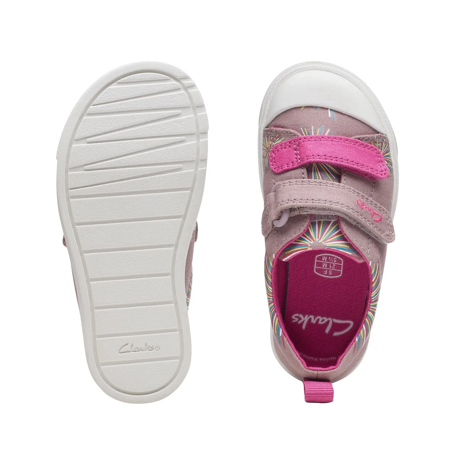 Clarks City Bright Toddler - Dusty Pink - 261716917 - G (Wide)