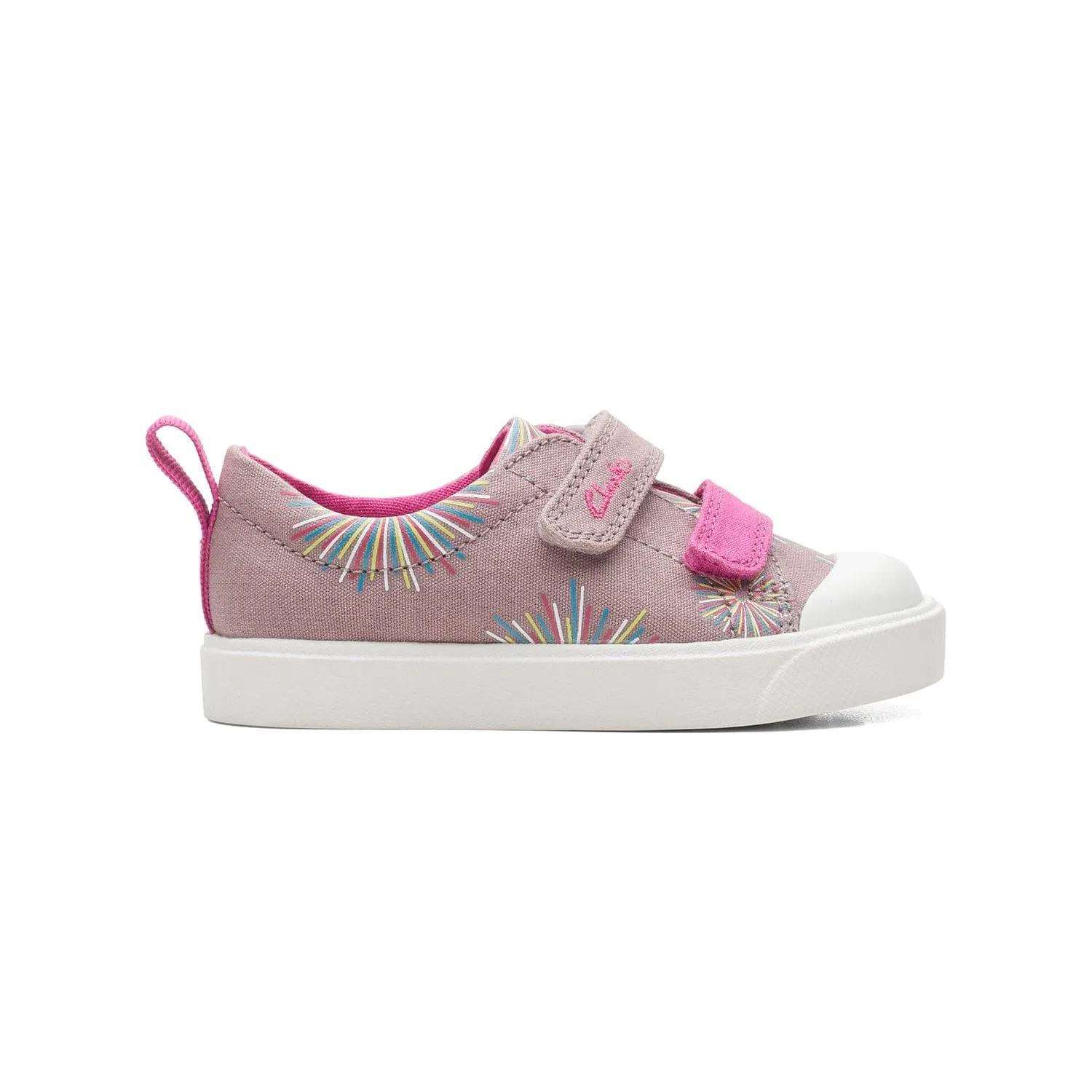 Clarks City Bright Toddler - Dusty Pink - 261716917 - G (Wide)