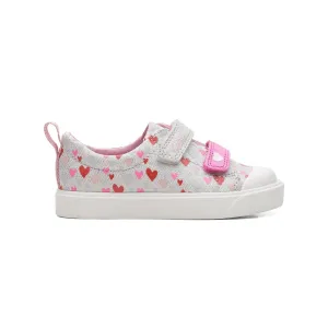 Clarks City Bright Toddler - Dusty Pink - 261716917 - G (Wide)