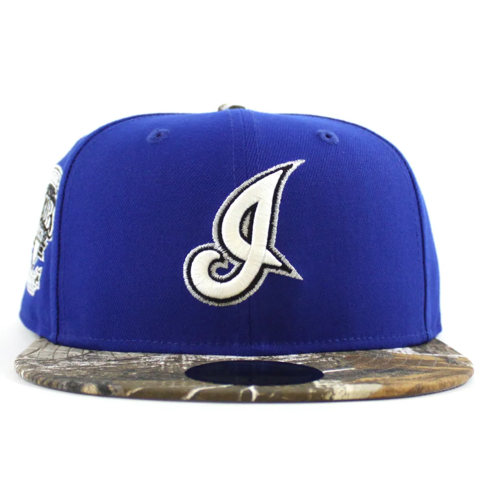 Cleveland Indians Jacobs Field New Era 59Fifty Fitted Hat (Majestic Blue RealTree Camo Gray Under Brim)