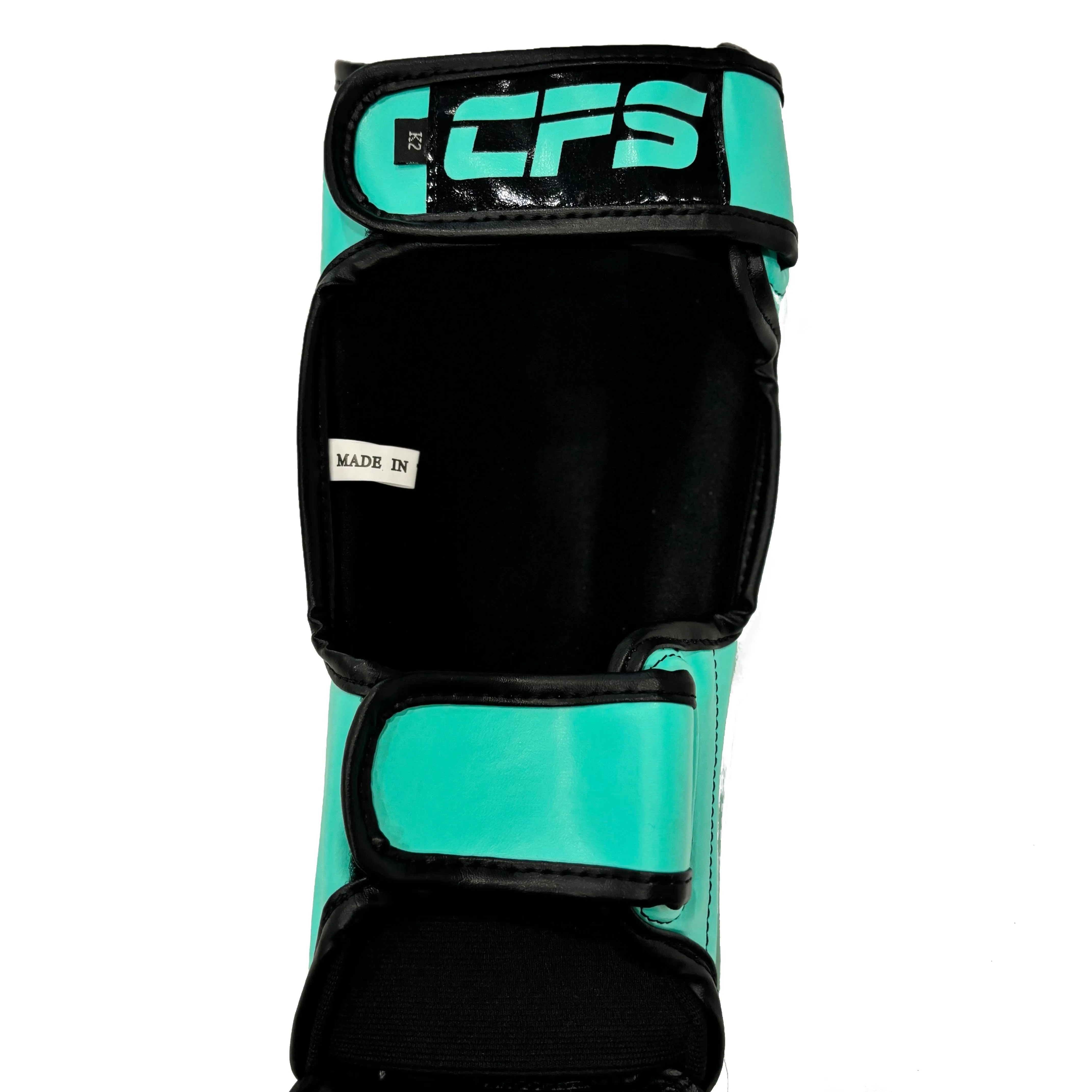 Clinch Fight Sports CFS Muay Thai Kids Youth Shin Guards Mint Green