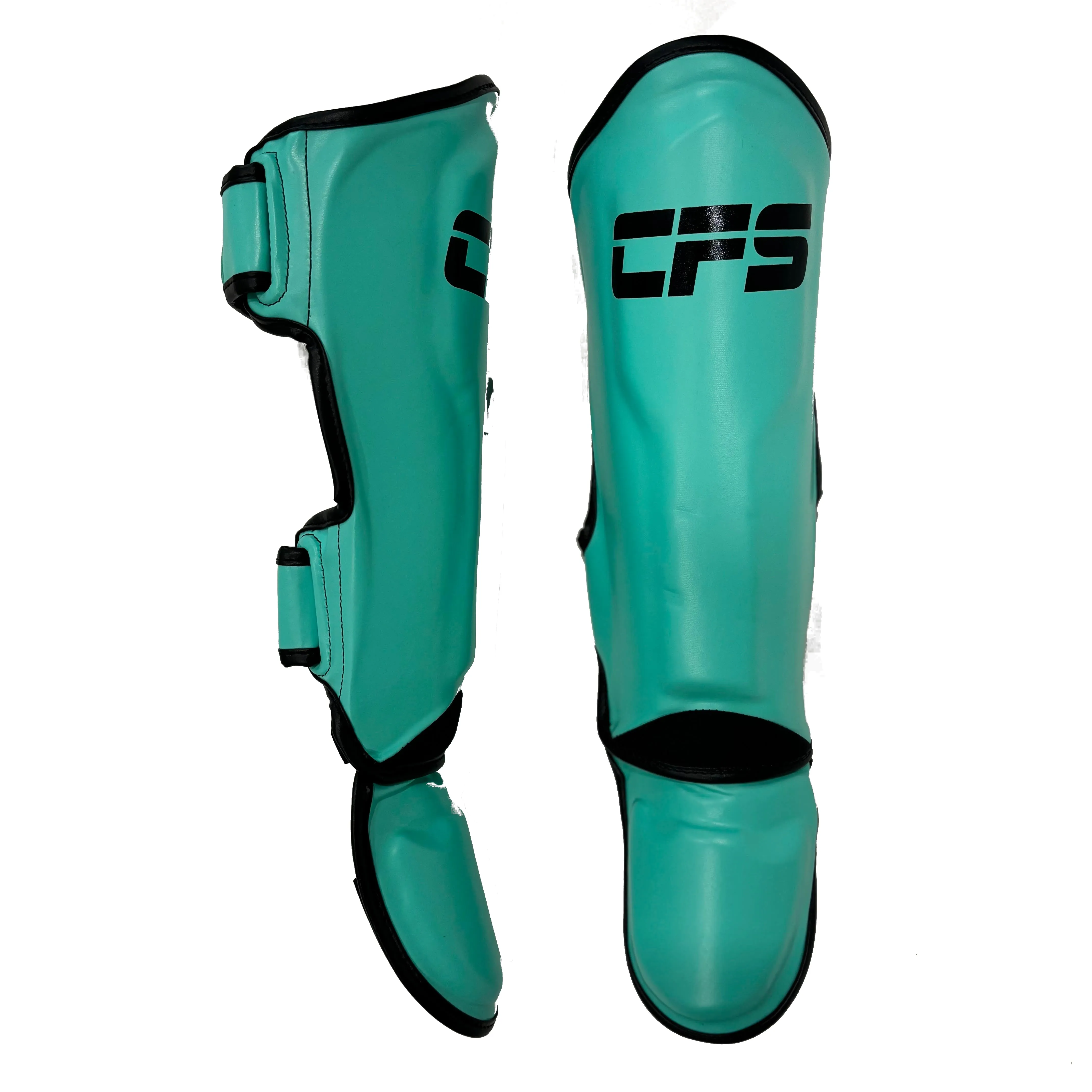 Clinch Fight Sports CFS Muay Thai Kids Youth Shin Guards Mint Green