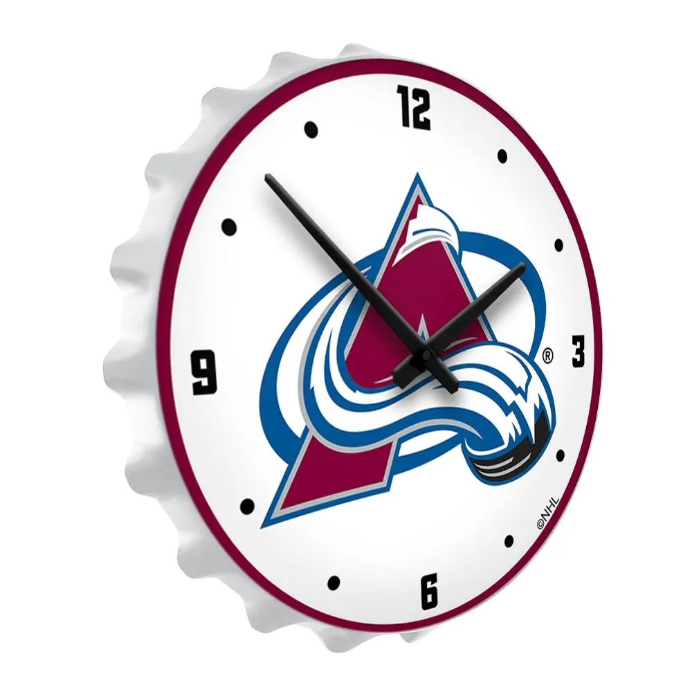 Colorado Avalanche: Bottle Cap Lighted Wall Clock