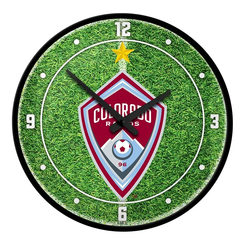 Colorado Rapids: Pitch - Modern Disc Wall Clock