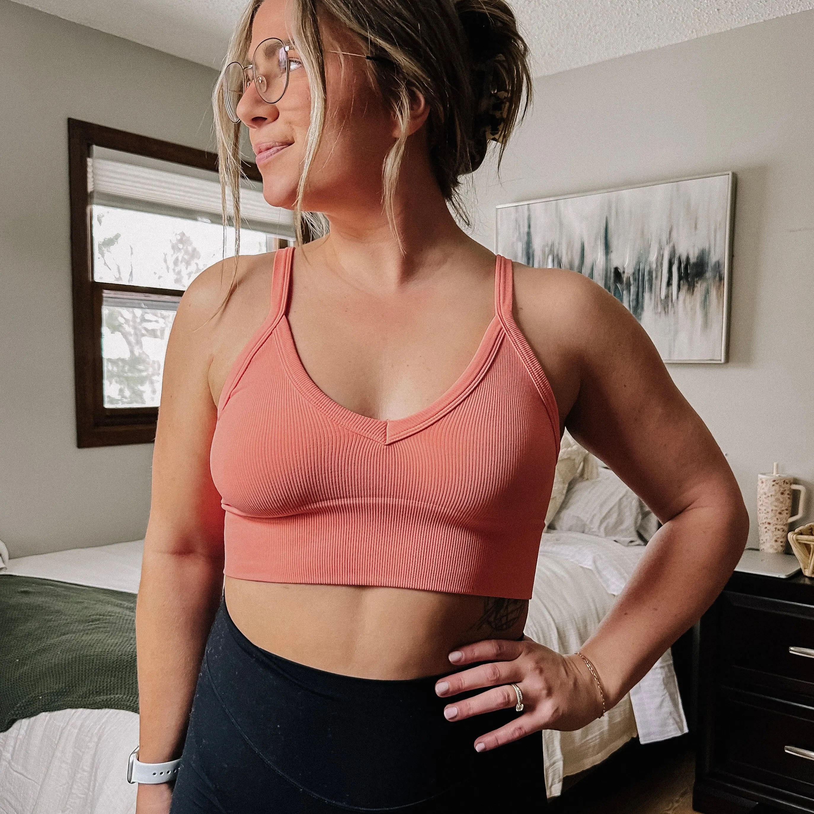 Comfort Queen Bralette - Melon