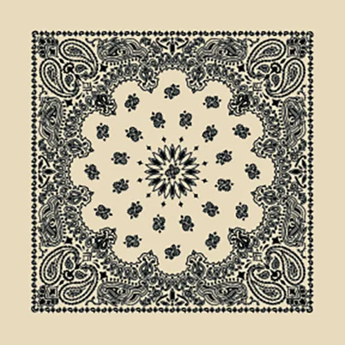 CONTEMPORARY PAISLEY 22 INCH BANDANNAS - MADE IN THE USA - AS LOW AS $1.17 EACH*
