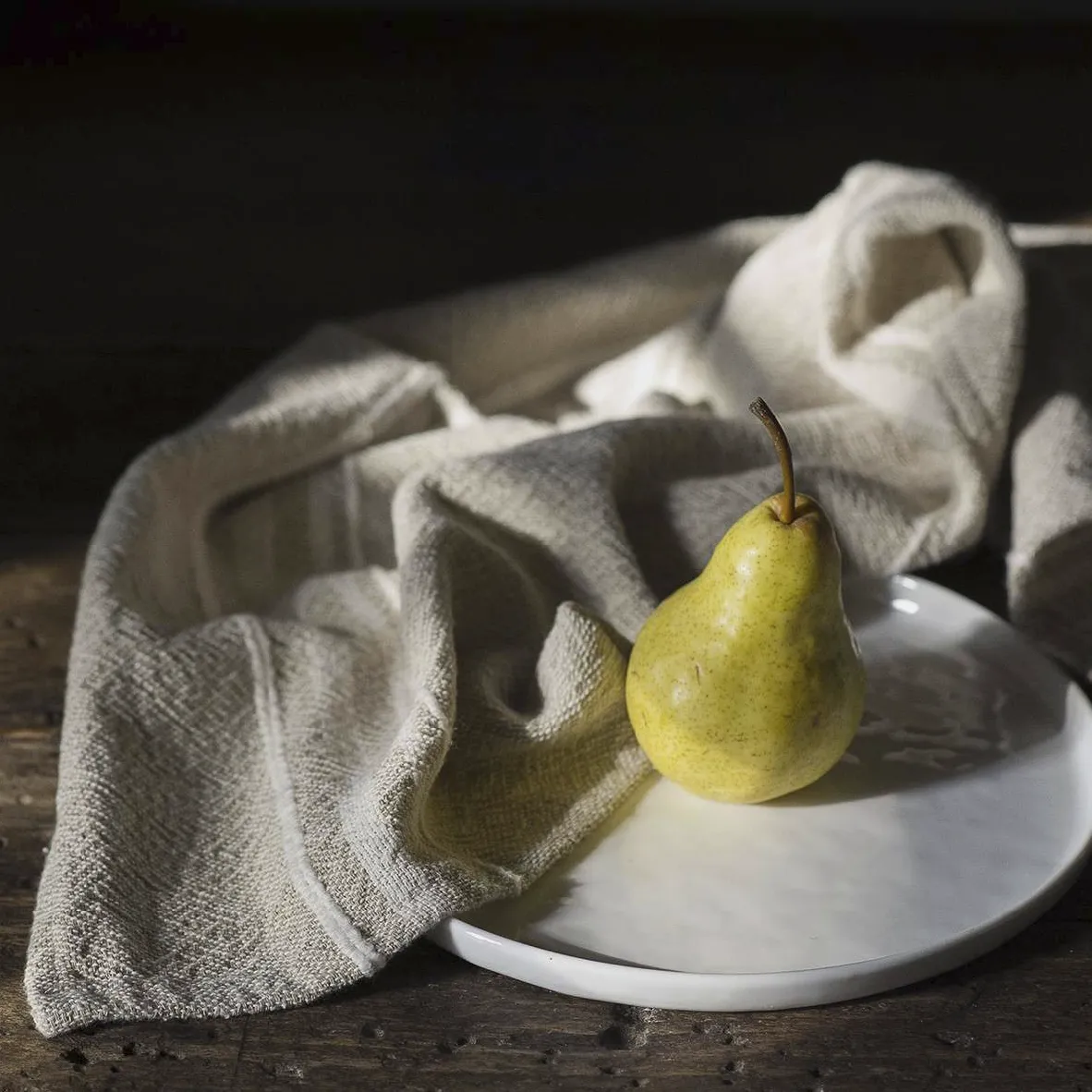 Contemporary Small Towel - Stone