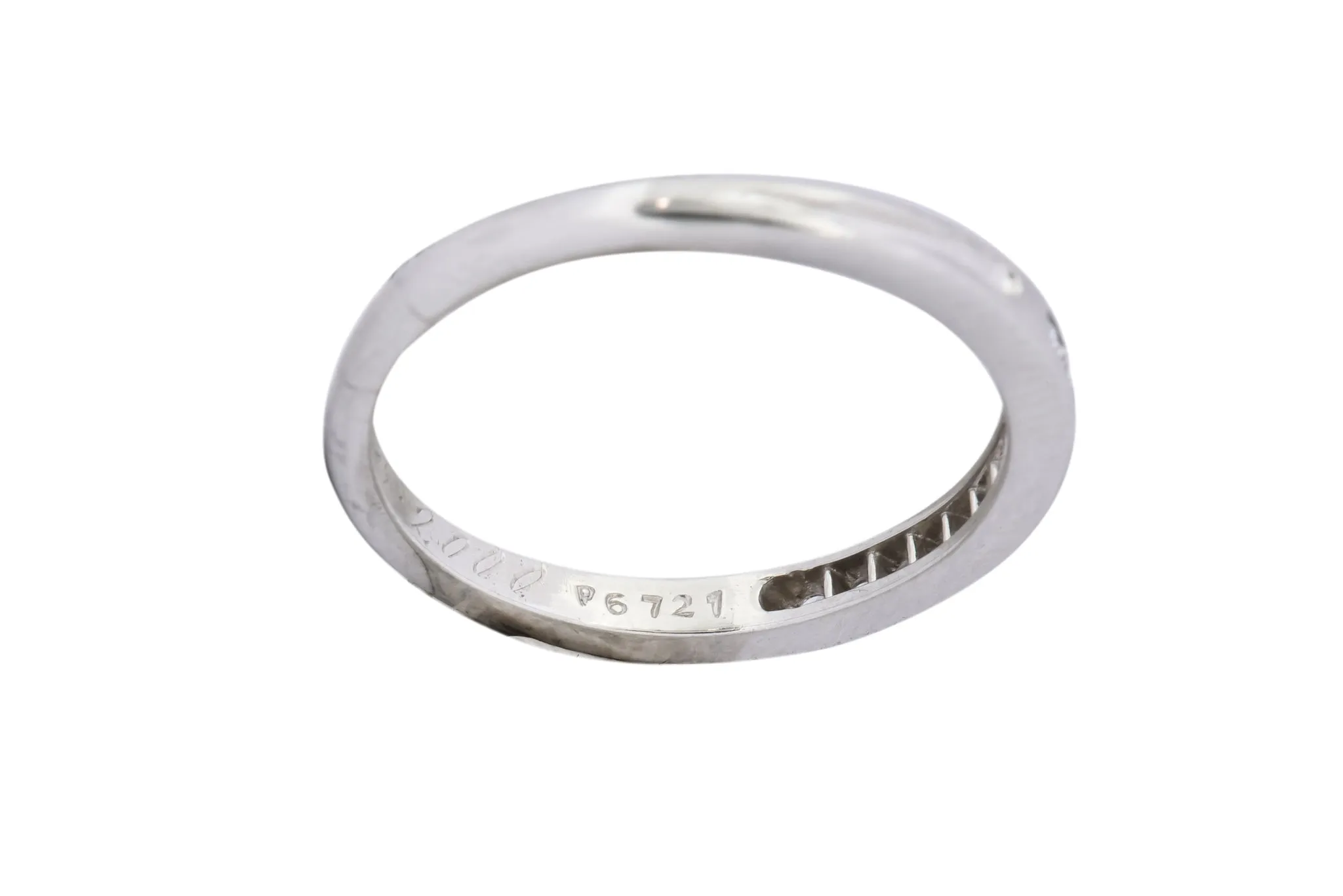 Contemporary Tiffany & Co. Diamond Platinum Anniversary Band Ring