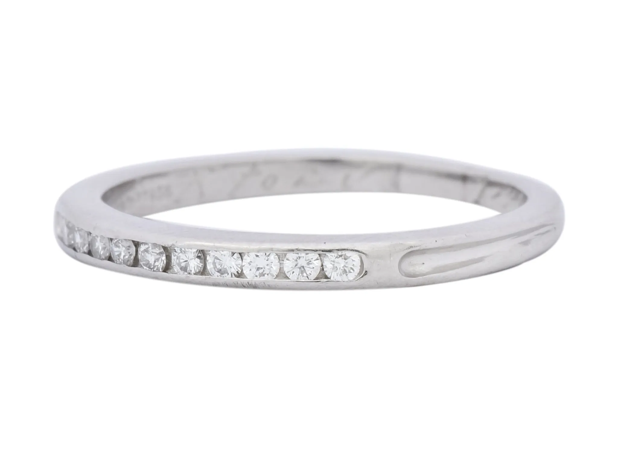 Contemporary Tiffany & Co. Diamond Platinum Anniversary Band Ring