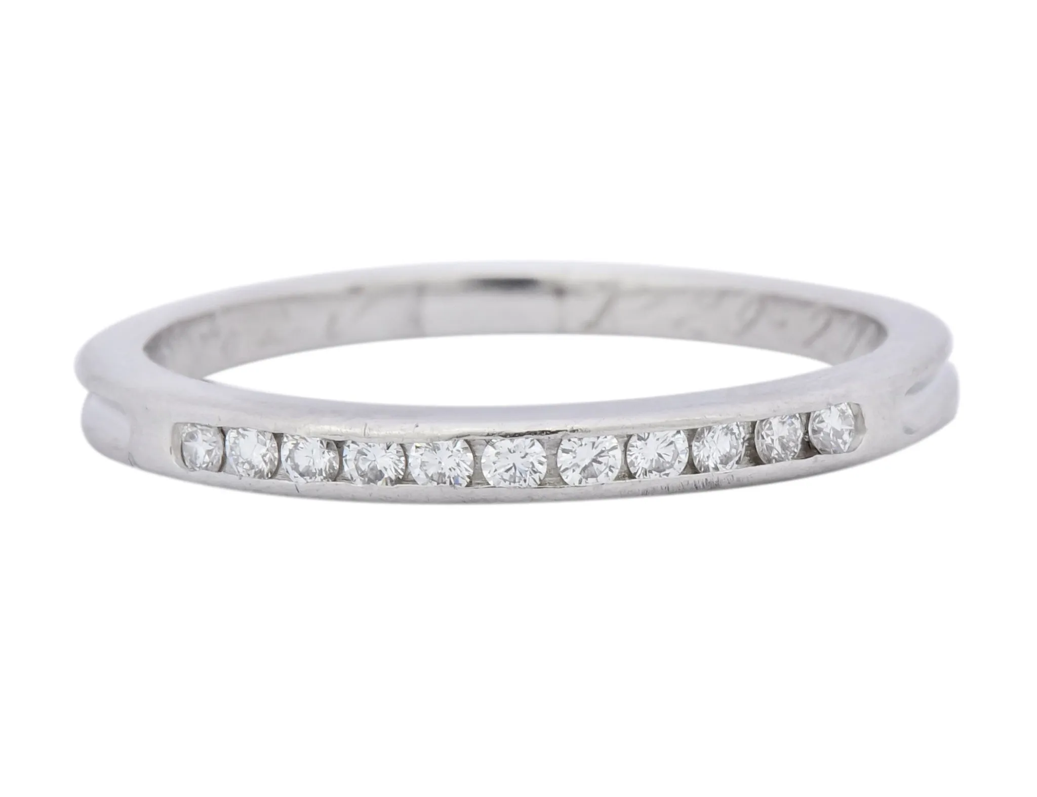 Contemporary Tiffany & Co. Diamond Platinum Anniversary Band Ring