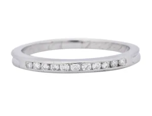 Contemporary Tiffany & Co. Diamond Platinum Anniversary Band Ring